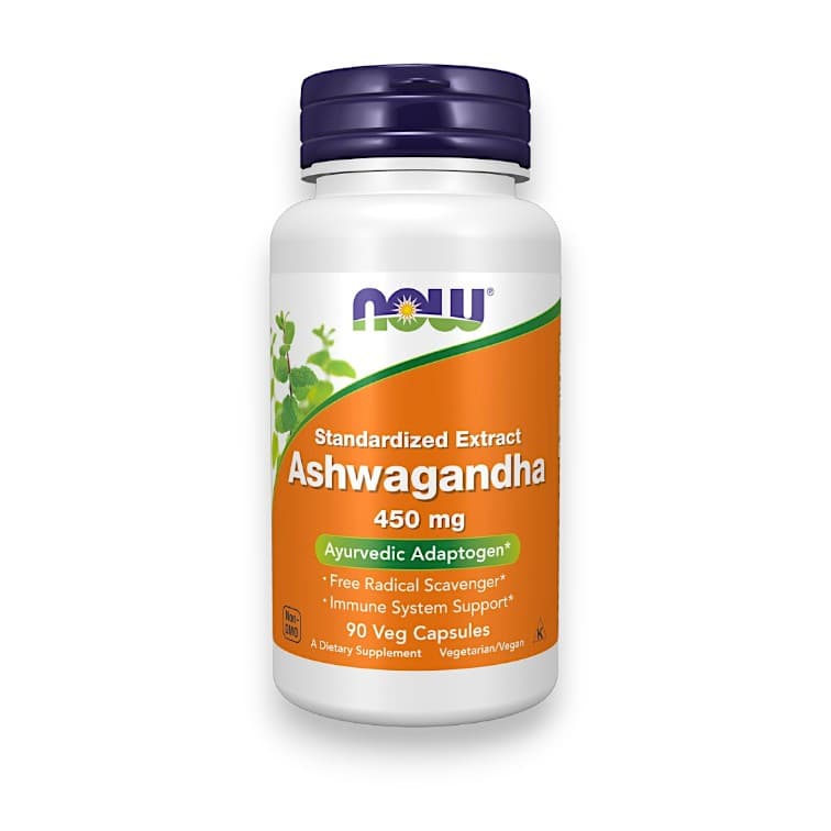 NOW Foods, Ashwagandha, Standardized Extract, 450 mg, 90 Veg Capsules