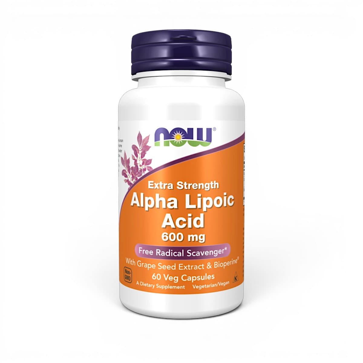 NOW Foods, Alpha Lipoic Acid, 600 mg, 60 Veg Capsules