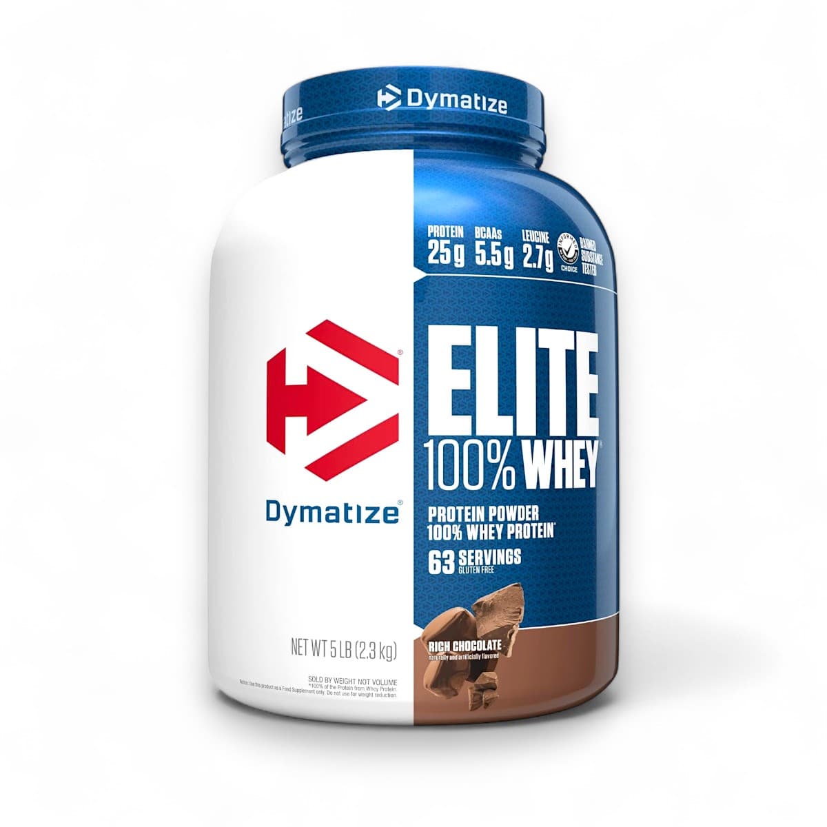 Dymatize, Elite Whey, Rich chocolate, 2.3 kg