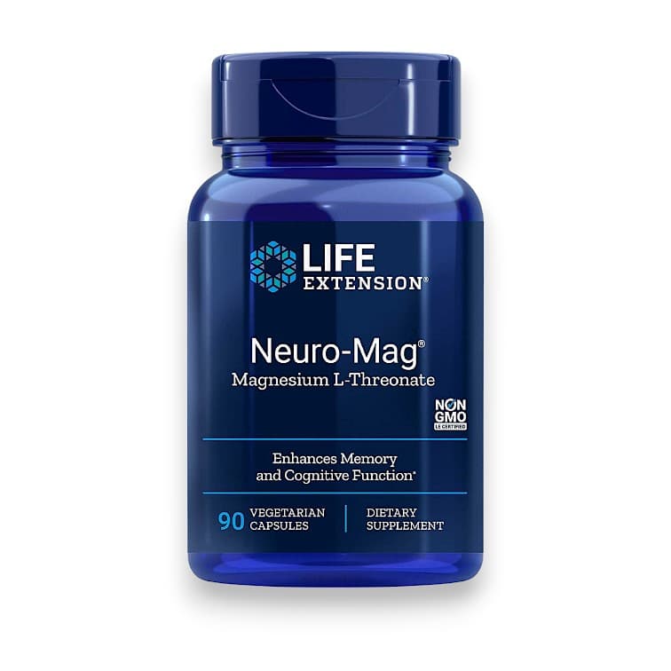 Life Extension, Neuro-Mag, Magnesium L-Threonate, 144 mg, 90 Vegetarian Capsules (48 mg per Capsule)