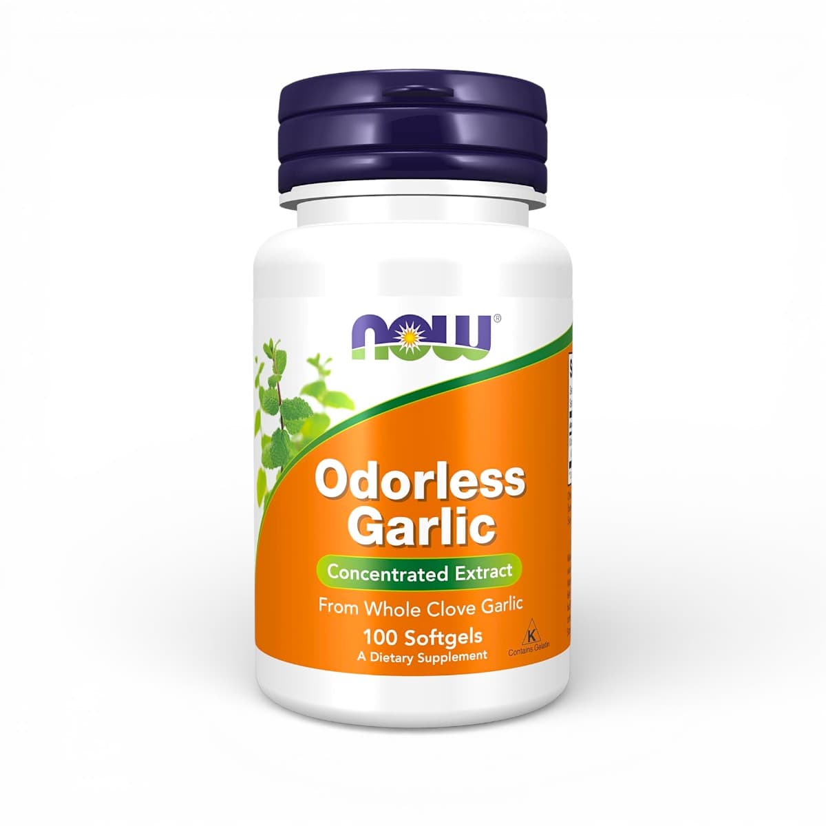 NOW Foods, Odorless Garlic, Concentrated Extract, 100 Softgels (25 mg per Softgel)
