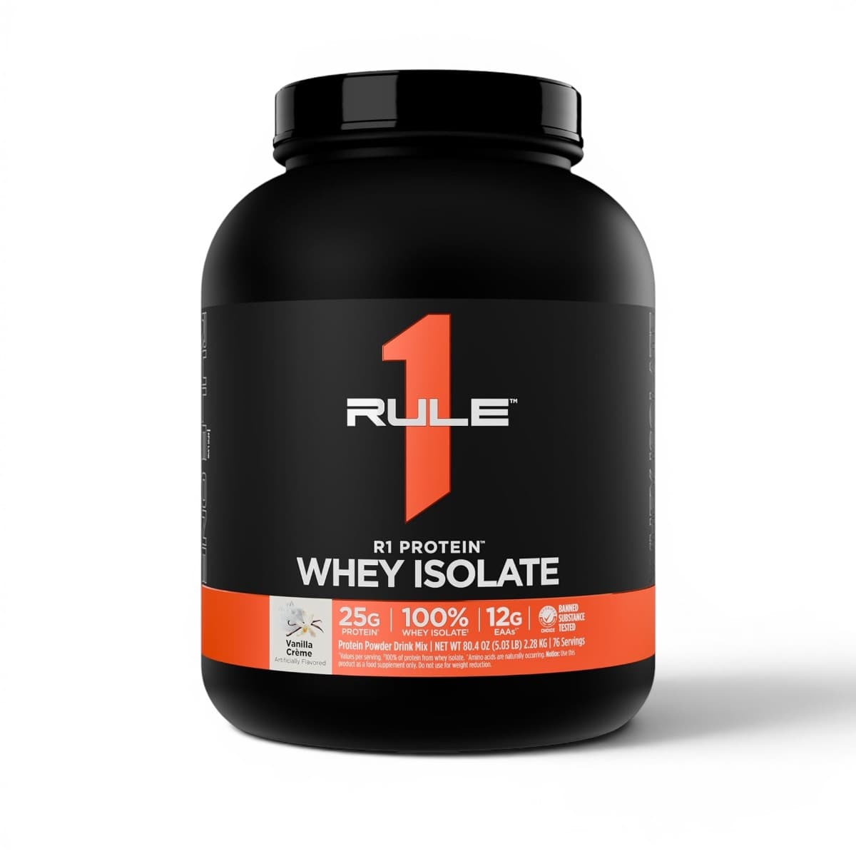 Rule One Proteins, R1 Protein™ Whey Isolate, Vanilla Creme, 900 g