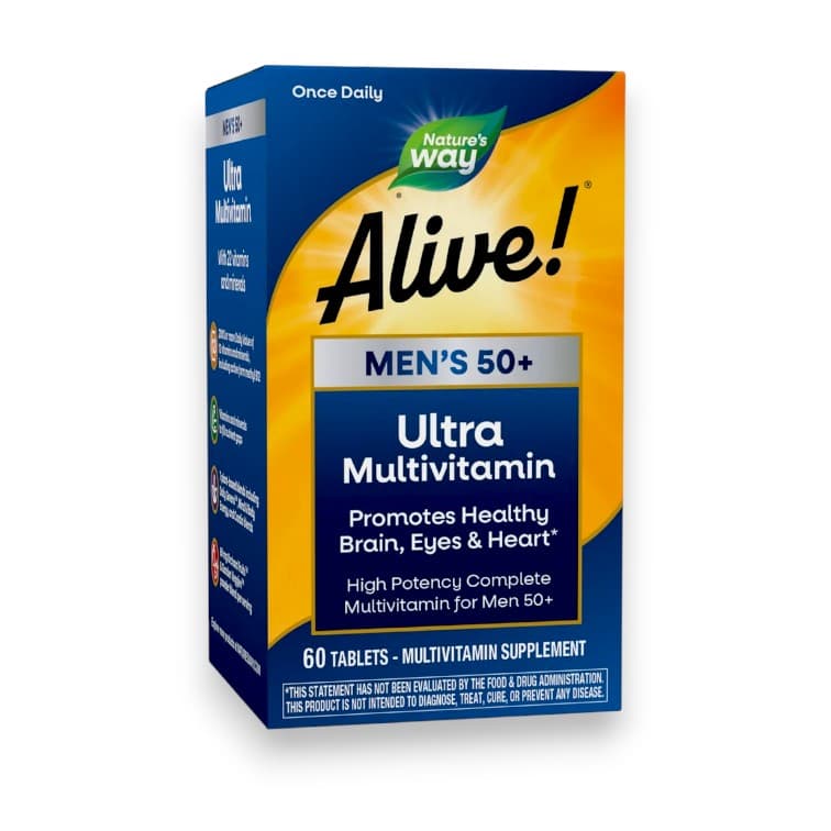Nature's Way, Alive! Men's 50+ Ultra Multivitamin, 60 Tablets