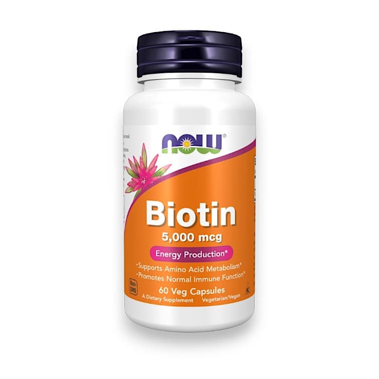 NOW Foods, Biotin, 5,000 mcg, 60 Veg Capsules