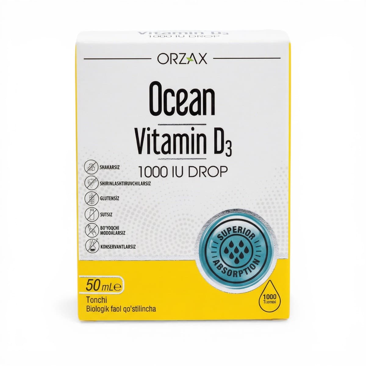 OCEAN, VITAMIN D3 1000IU DROP 50 ML