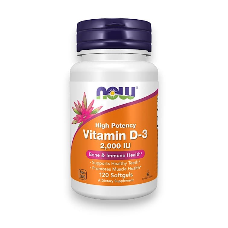 NOW Foods, Vitamin D-3, High Potency, 2,000 IU, 120 Softgels