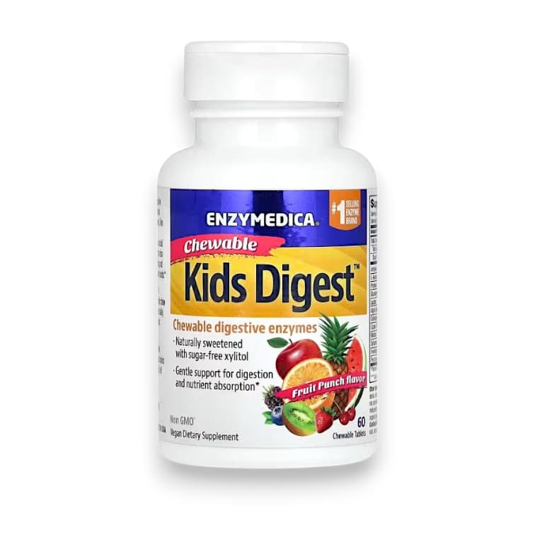 Enzymedica, Kids Digest, Fruit Punch, 90 Tablets