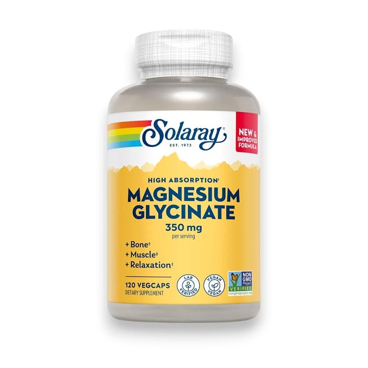 Solaray, High Absorption Magnesium Glycinate, 350 mg, 120 VegCaps