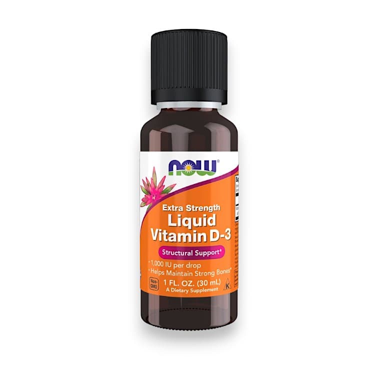 NOW Foods, Liquid Vitamin D-3, Extra Strength, 1,000 IU, 1 fl oz (30 ml)