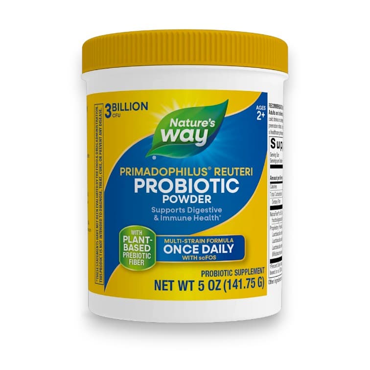 Nature's Way, Primadophilus® Reuteri Probiotic Powder, Ages 2+, 3 Billion CFU, 5 oz (141.75 g)
