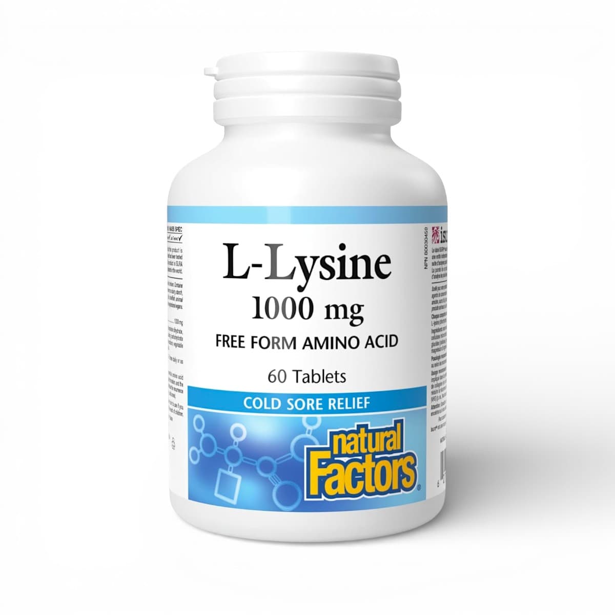 Natural Factors, L-Lysine, 1000 mg, 60 Tablets
