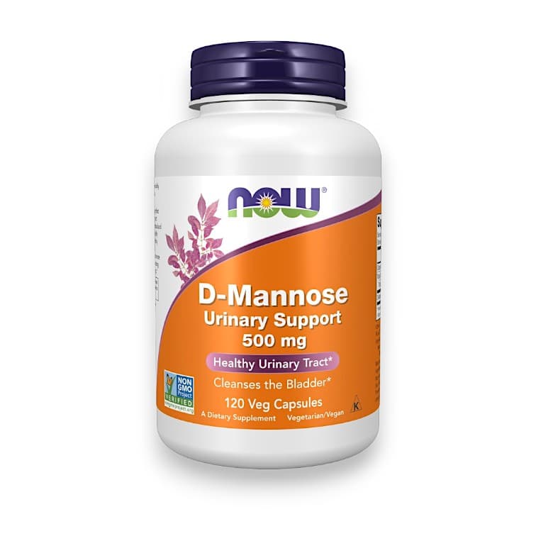 NOW Foods, D-Mannose, 500 mg, 120 Veg Capsules
