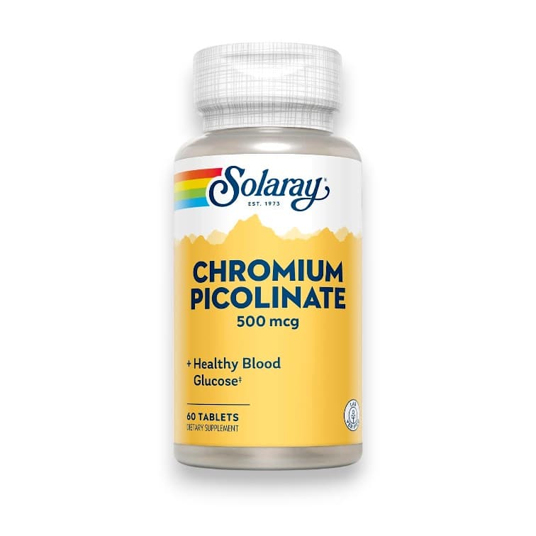 Solaray, Chromium Picolinate, 500 mcg, 60 Tablets