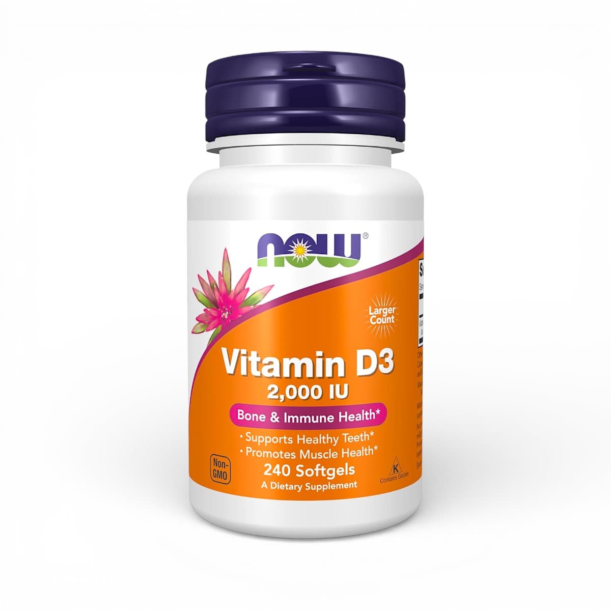 NOW Foods, Vitamin D-3, High Potency, 2,000 IU, 240 Softgels