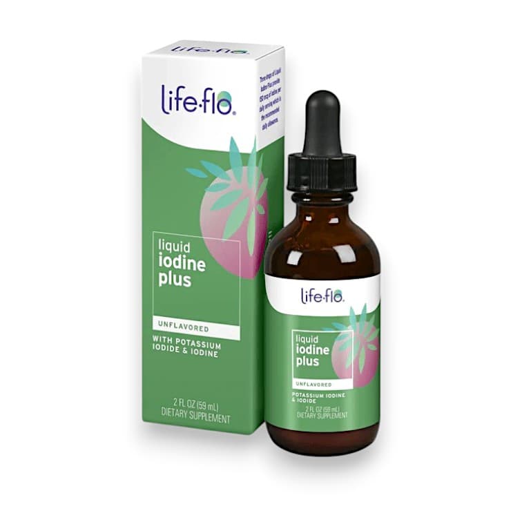 Life-flo, Liquid Iodine Plus, With Potassium Iodide & Iodine, Unflavored, 150 mcg, 2 fl oz (59 ml)