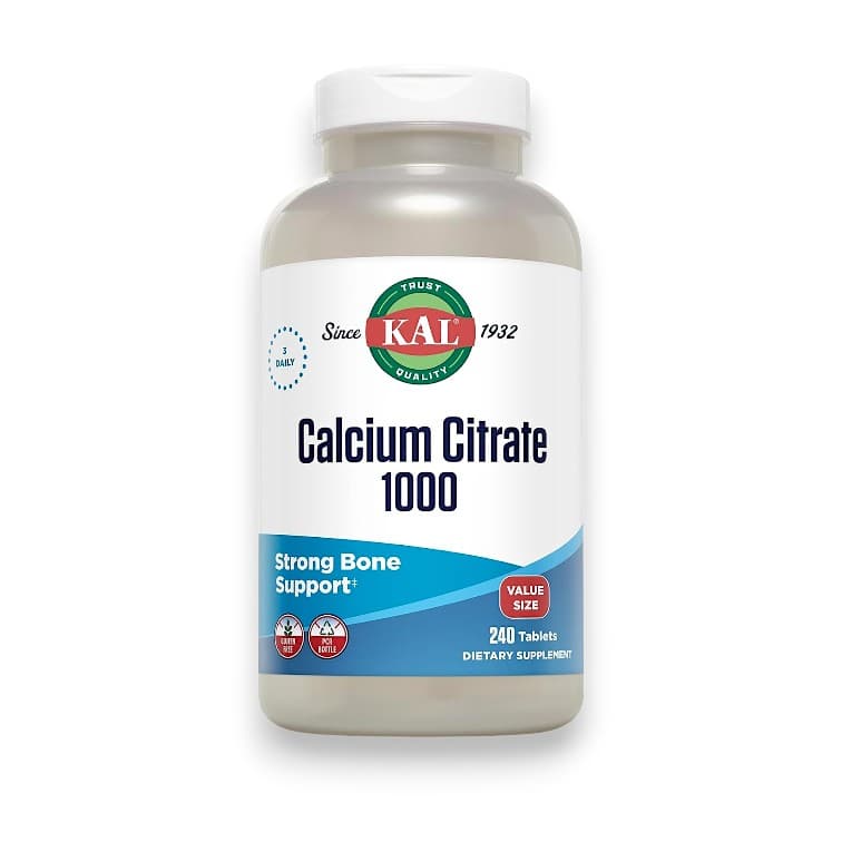 KAL, Calcium Citrate 1000, 1,000 mg, 90 Tablets (333 mg per Tablet)