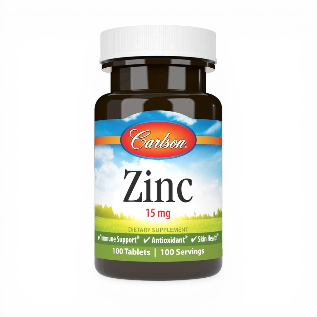 Carlson, Zinc, 15 mg, 100 Tablets