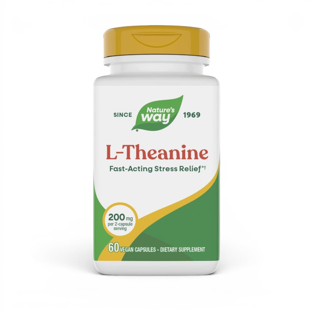 Nature's Way, L-Theanine, 60 Vegan Capsules (100 mg per Capsule)