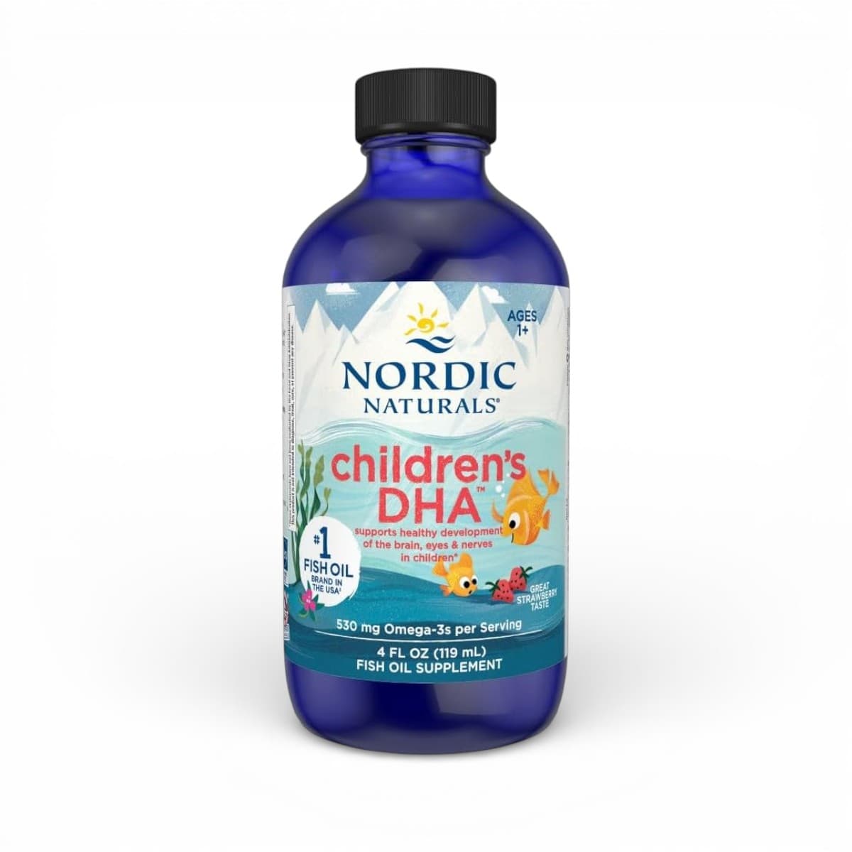 Nordic Naturals, Children's DHA™, Ages 1+, Strawberry, 4 fl oz (119 ml)