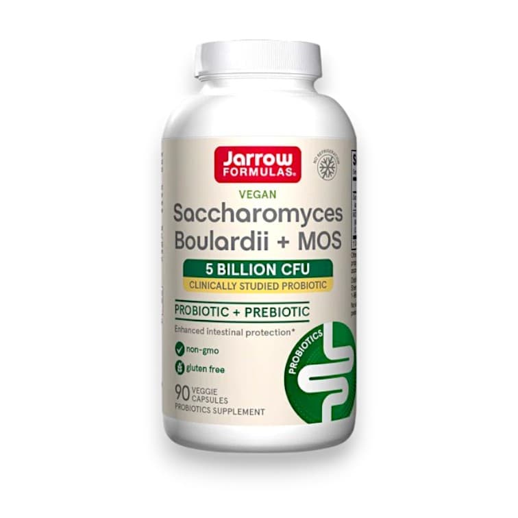 Jarrow Formulas, Vegan Saccharomyces Boulardii + MOS, 5 Billion CFU, 90 Veggie Capsules