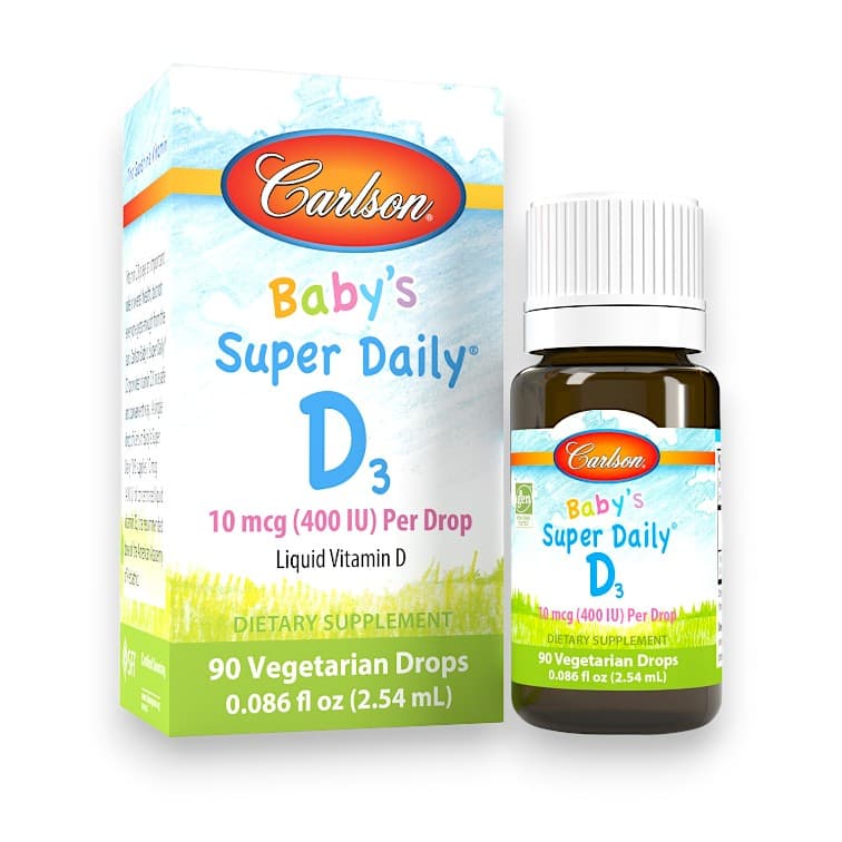 Carlson, Baby's Super Daily® D3, 10 mcg (400 IU), 0.35 fl oz (10.3 ml)