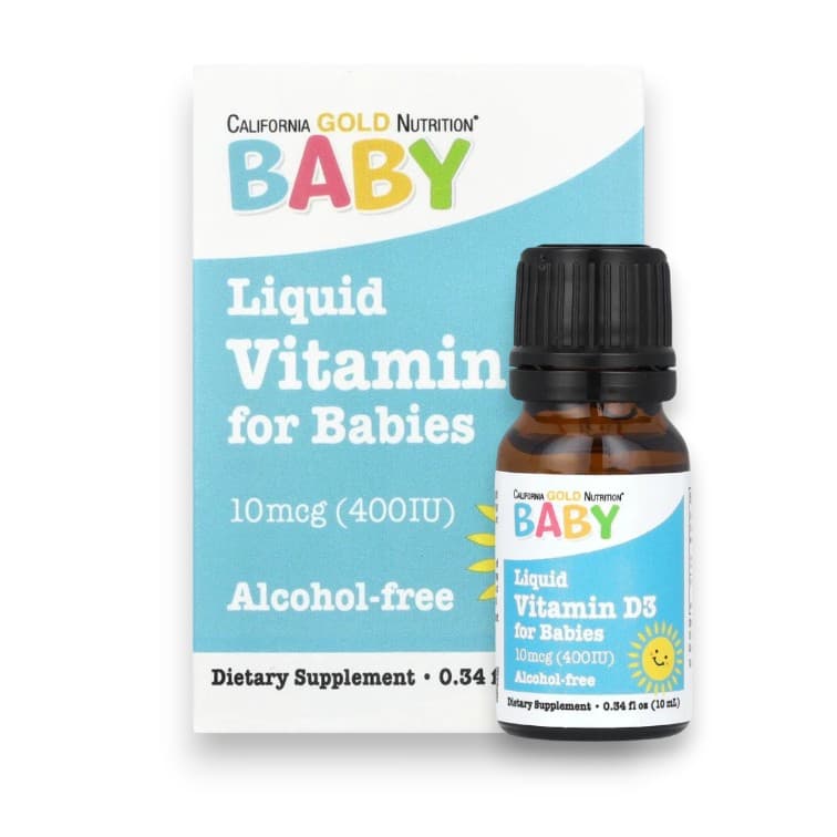 California Gold Nutrition, Baby Vitamin D3 Drops, 10 mcg (400 IU), 0.34 fl oz (10 ml)