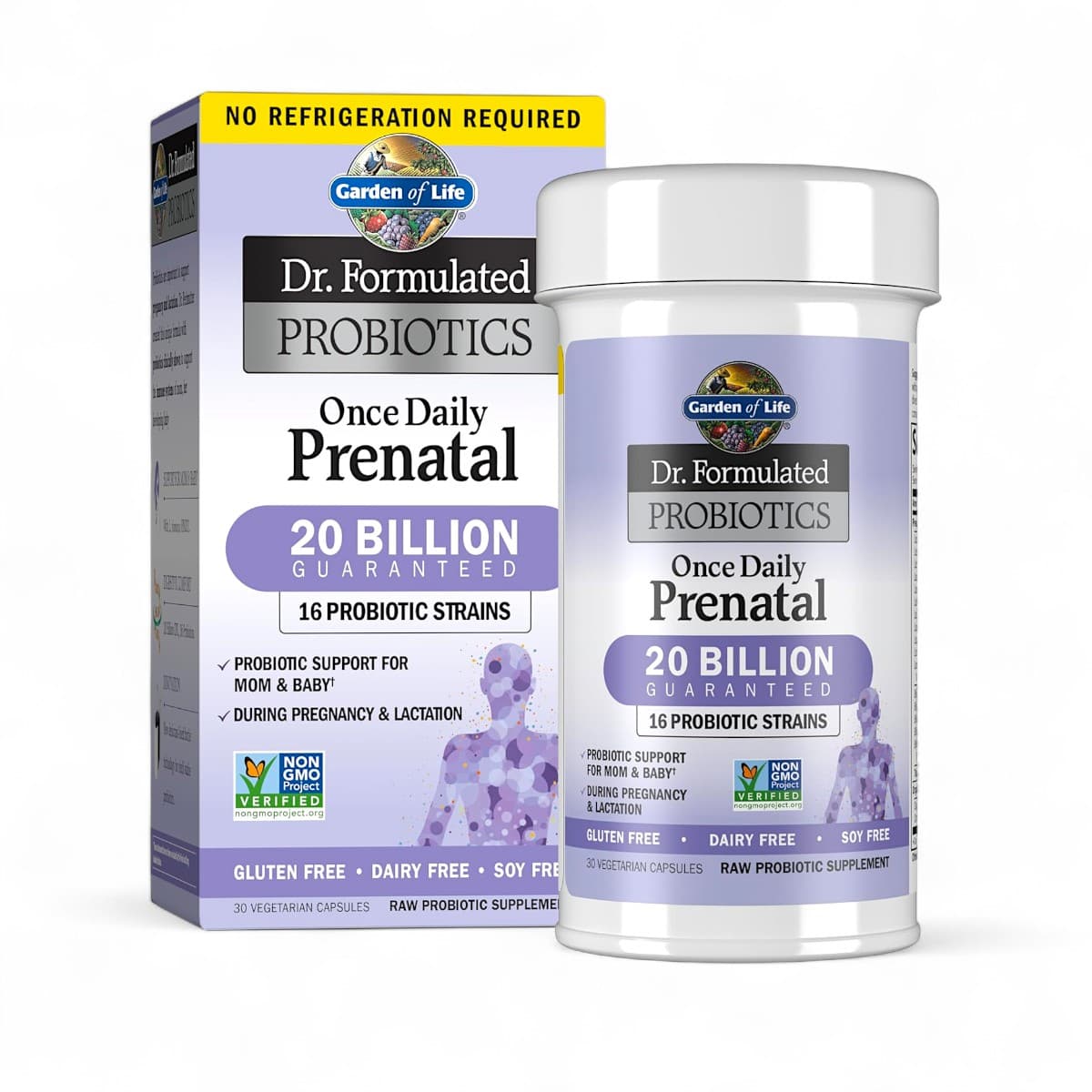 Garden of Life, Dr. Formulated Probiotics, Once Daily Prenatal (no refrigeration required), 30 Vegetarian Capsules