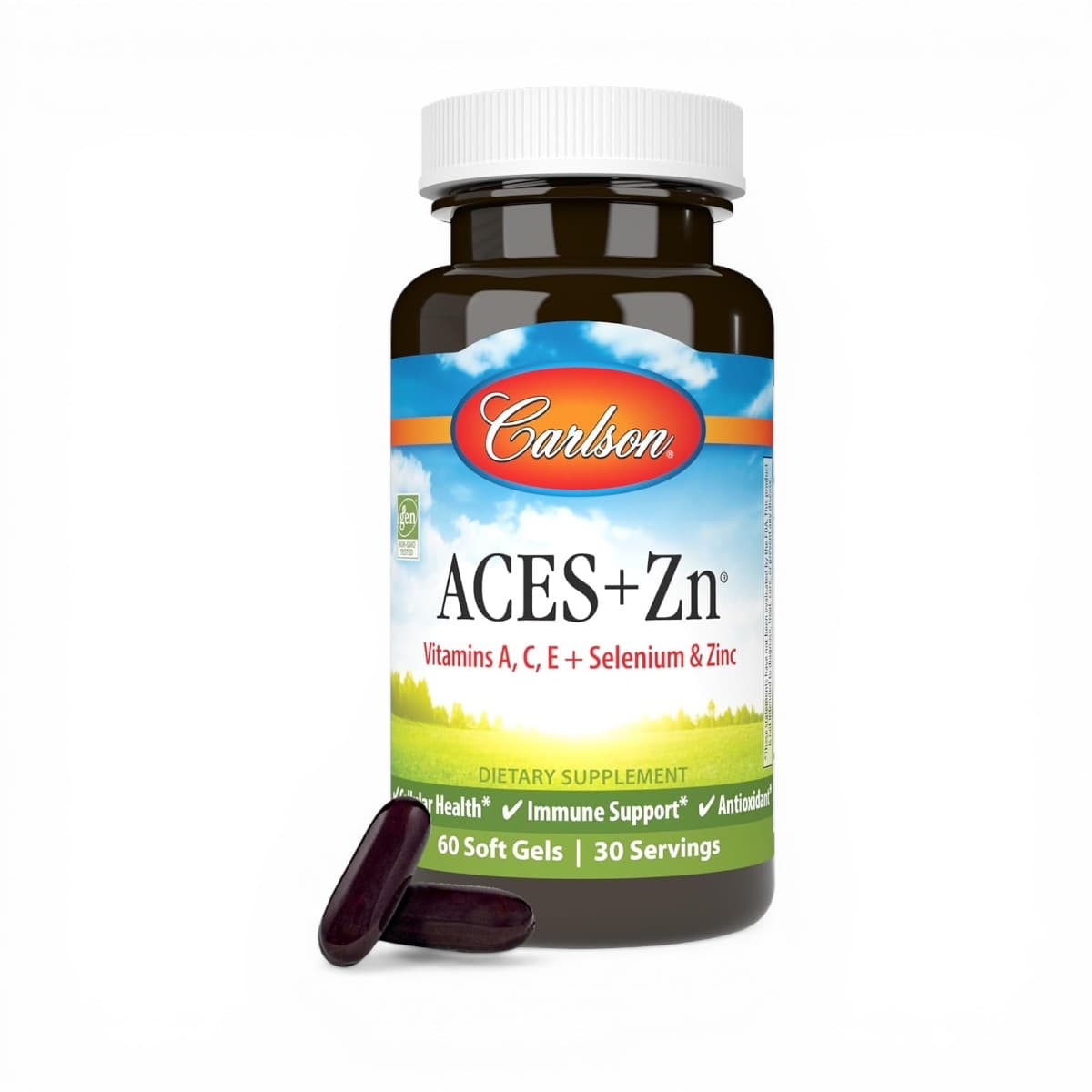 Carlson, Aces + Zn®, 60 Soft Gels