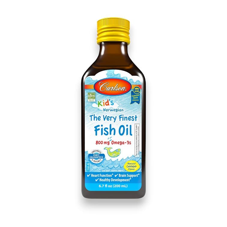 Carlson, Kid's, Norwegian, The Very Finest Fish Oil, Natural Lemon, 800 mg, 6.7 fl oz (200 ml)