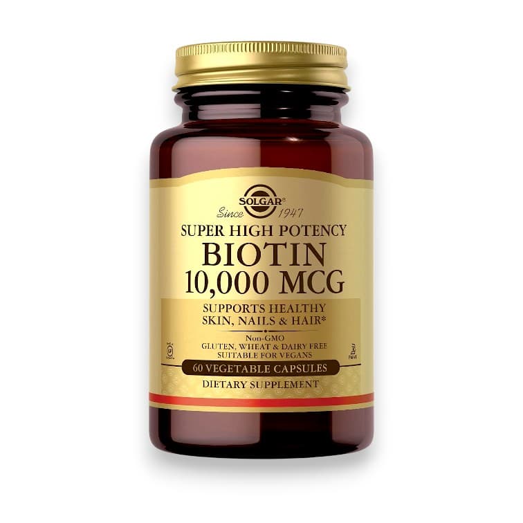 Solgar, Super High Potency Biotin, 10,000 mcg, 60 Vegetable Capsules