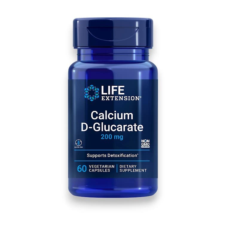 Life Extension, Calcium D-Glucarate, 200 mg, 60 Vegetarian Capsules