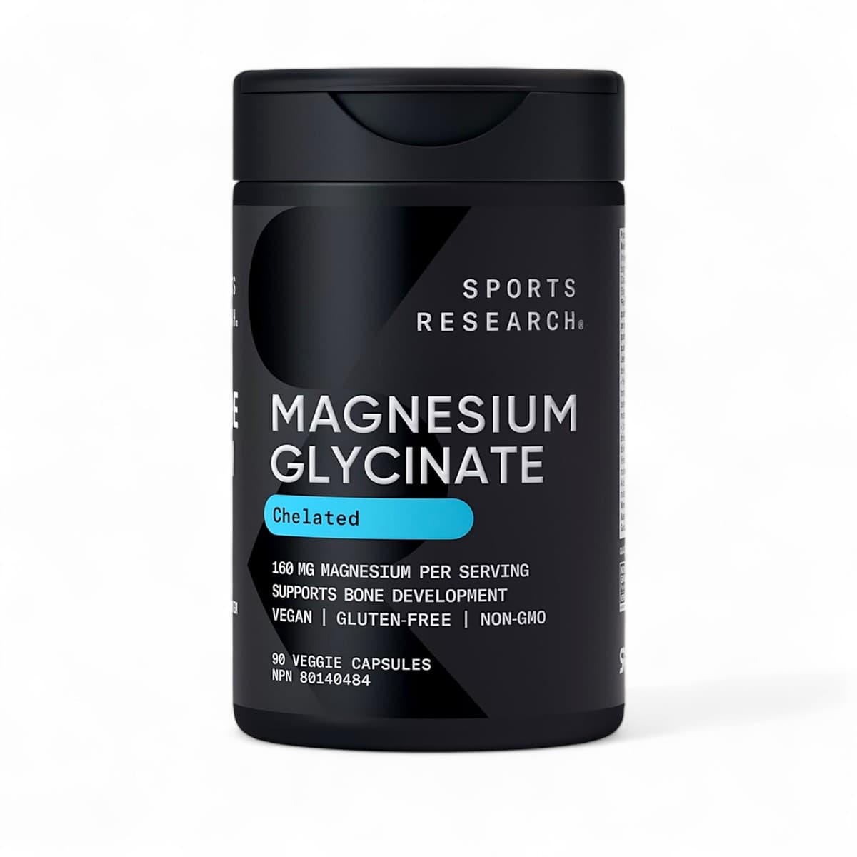 Sports Research, Magnesium Glycinate, 90 Veggie Capsules (80 mg per Capsule)