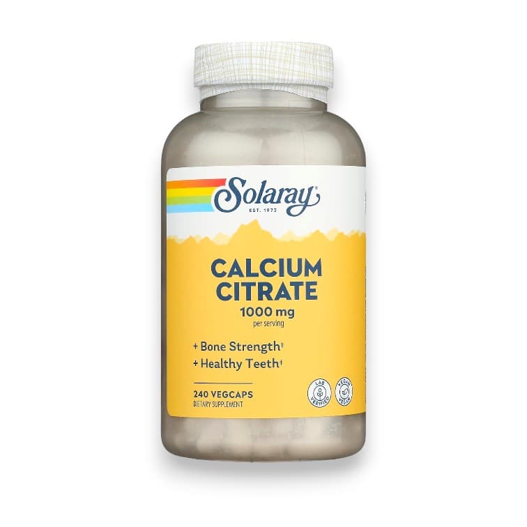 Solaray, Calcium Citrate, 1,000 mg, 240 VegCaps (250 mg per Capsule)