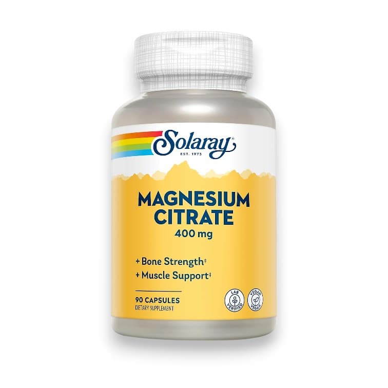 Solaray, Magnesium Citrate, 400 mg, 90 Capsules