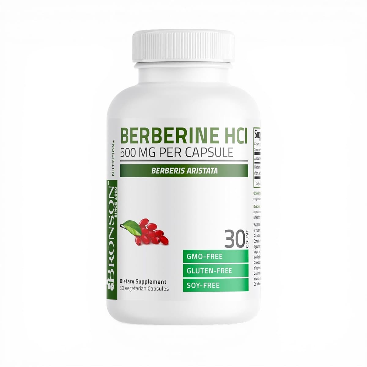 Bronson, Berberine HCI , 500 mg, 30 Capsules