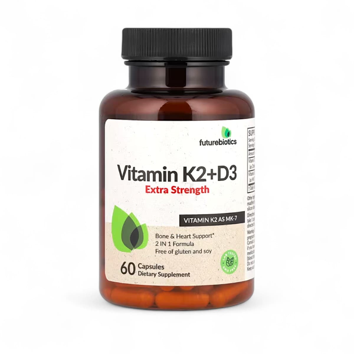 Futurebiotics, Vitamin K2 + D3, Extra Strength, 60 Capsules