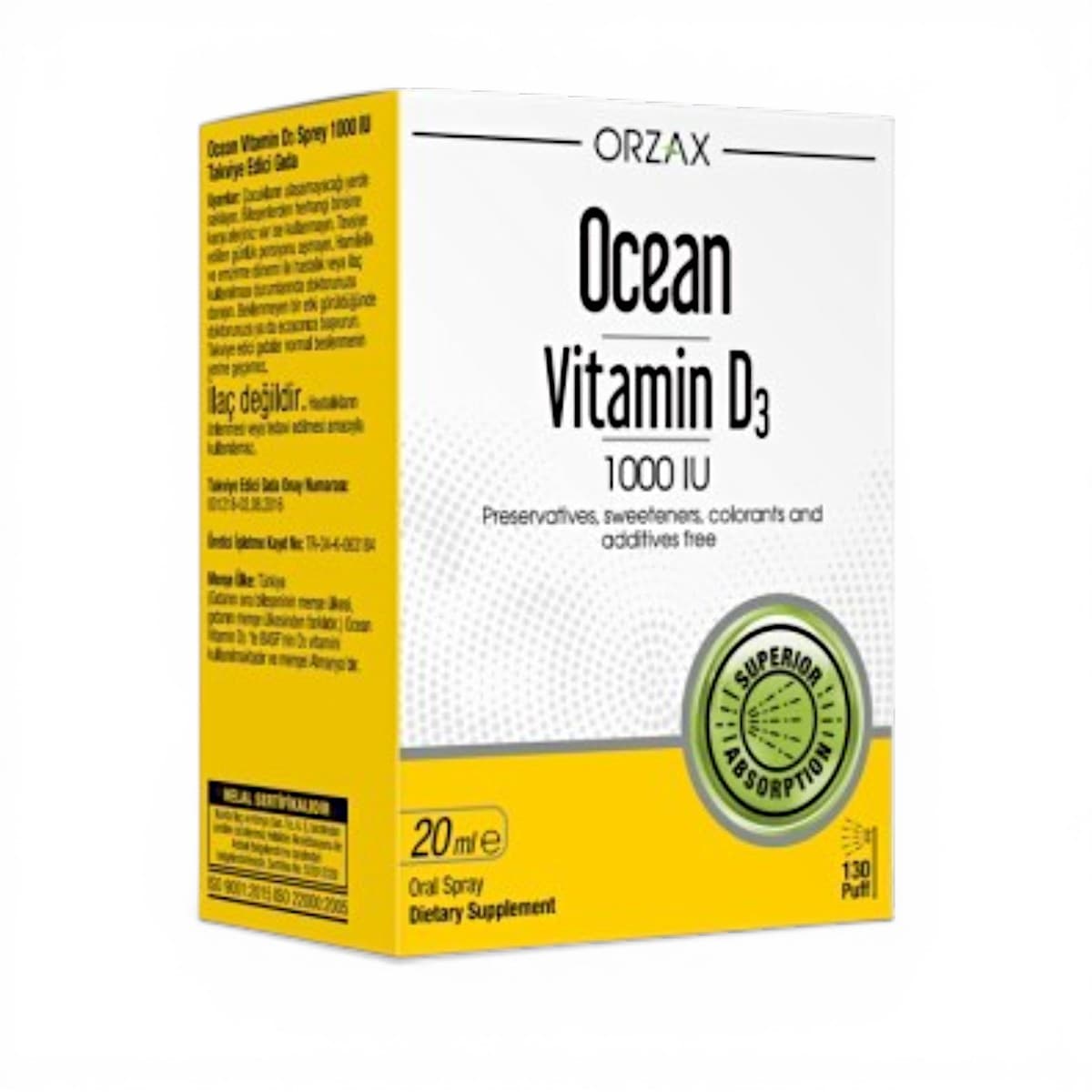 OCEAN, VITAMIN D3 1000IU DROP 20 ML