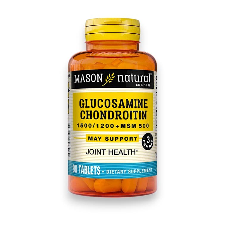 Mason Natural, Glucosamine Chondroitin + MSM, 90 Tablets