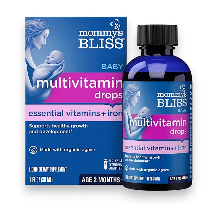 Mommy's Bliss, Baby Multivitamin + Iron, Age 2 Months+, Grape, 1 fl oz ( 30 ml)