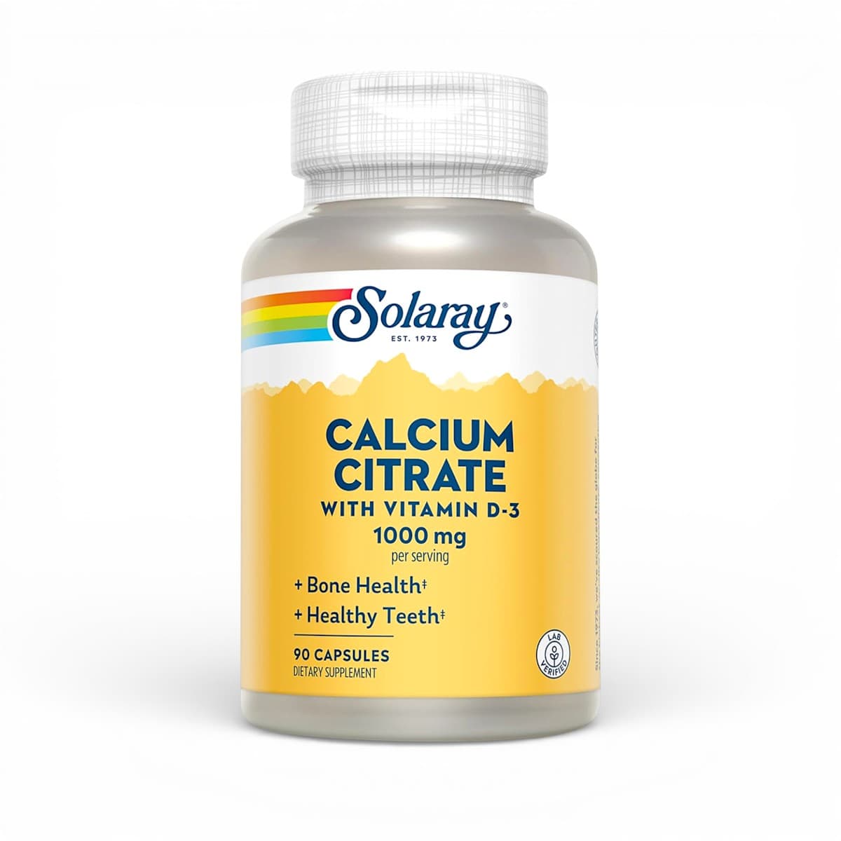 Solaray, Calcium Citrate with Vitamin D-3, 1,000 mg, 90 Capsules
