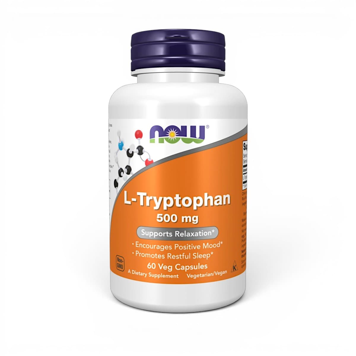 NOW Foods, L-Tryptophan, 500 mg, 60 Veg Capsules