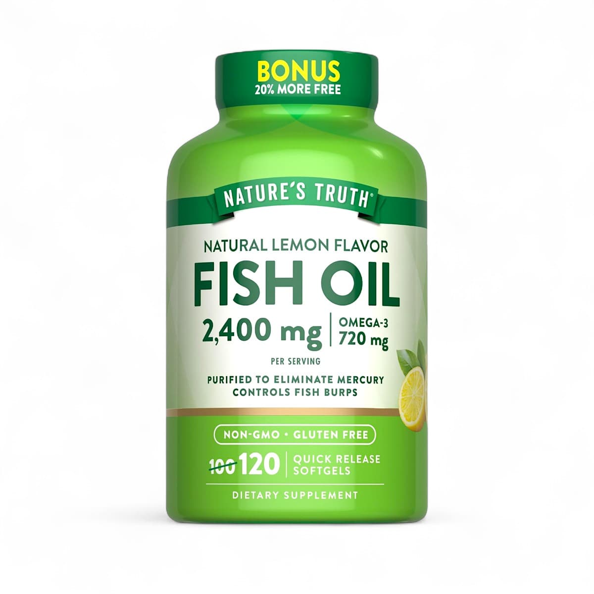 Nature's Truth, Fish Oil 2,400 mg, 120 Softgels
