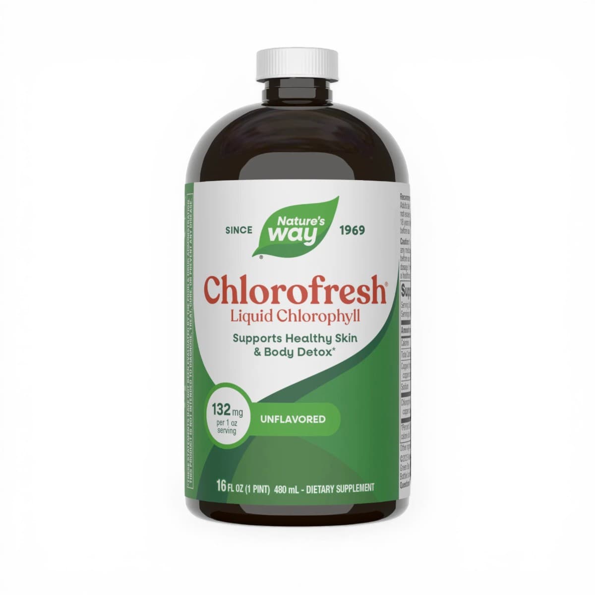 Nature's Way, Chlorofresh, Liquid Chlorophyll, Unflavored, 132 mg, 16 fl oz (480 ml)