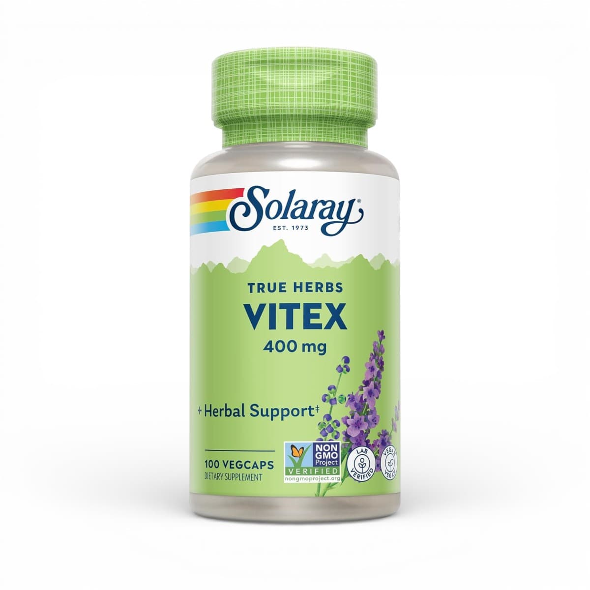 Solaray, True Herbs, Vitex, 400 mg, 100 VegCaps