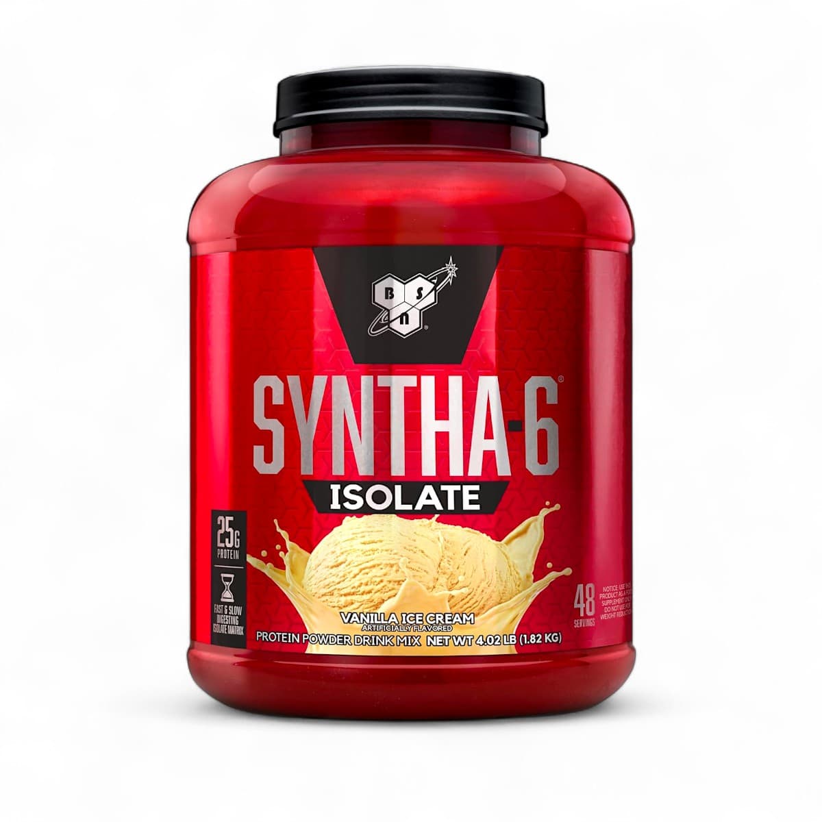 BSN, Syntha-6® Isolate, Protein Powder Drink Mix, Vanilla Ice Cream, 4.02 lbs (1.82 kg)