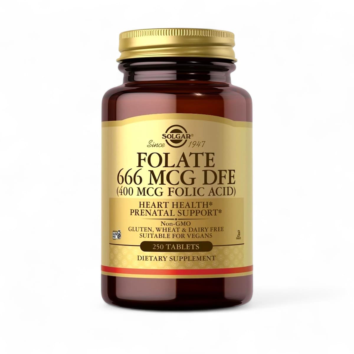 Solgar, Folate, 666 mcg DFE, 100 Tablets