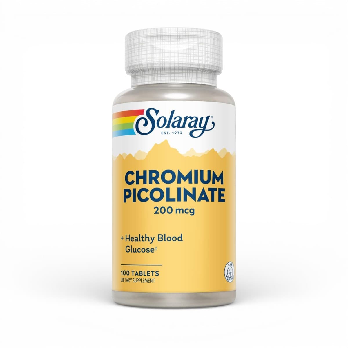 Solaray, Chromium Picolinate, 200 mcg, 100 Tablets