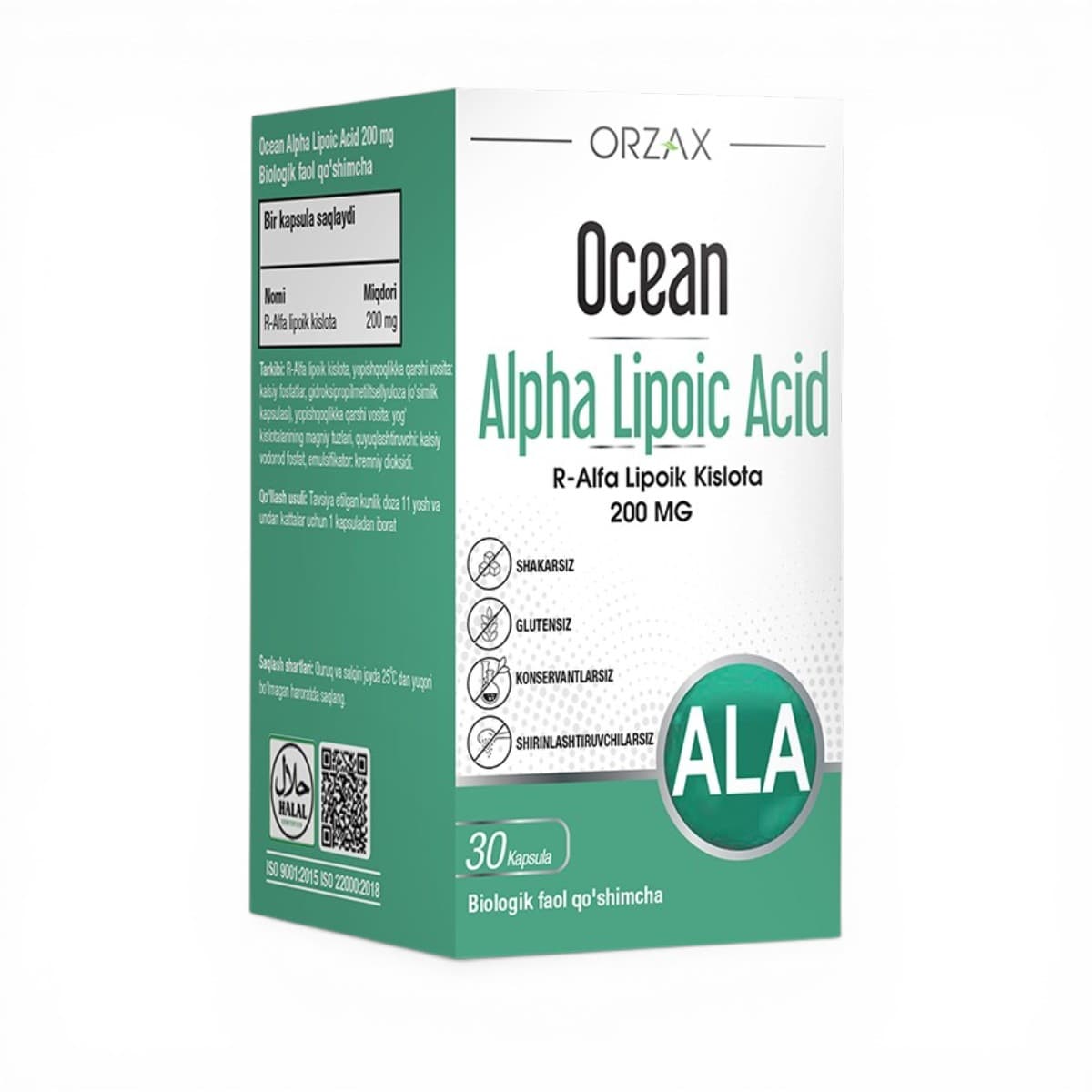 OCEAN, ALPHA LIPOIC ACID 200MG №30 CAPSULE