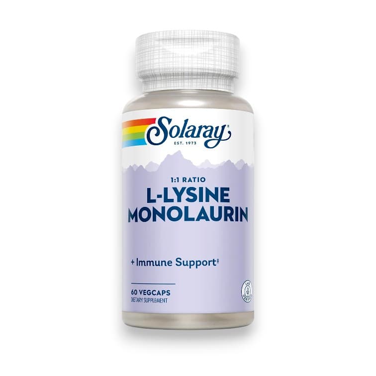 Solaray, L-Lysine Monolaurin 1:1 Ratio, 60 VegCaps