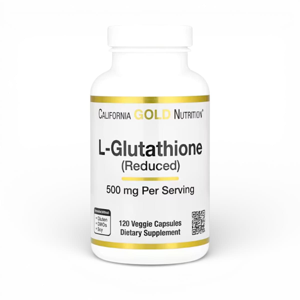 California Gold Nutrition, L-Glutathione (Reduced), 500 mg, 120 Veggie Capsules